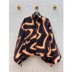 Pucci vintage geometric contrast-color cloak jacket SML