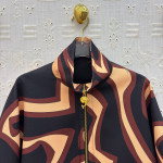 Pucci vintage geometric contrast-color cloak jacket SML