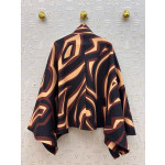 Pucci vintage geometric contrast-color cloak jacket SML