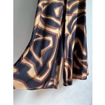 Pucci's silk wide-leg pants feature the Labirinto print and are made of 100% heavyweight silk twill. Size options include: 36, 38, 40, and 42