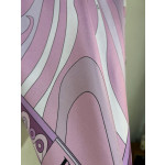 Pucci silk cloak top, made of 18-mu twill silk fabric (without closure), is a pullover with vortex psychedelic pattern printed on the front and back. Size: one size fits all