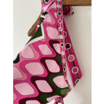 Pucci's silk floral-print halter dress is made of 100% twill silk, featuring a signature geometric swirl print all over. It adopts a self-fastening neck and back design, making each piece unique. Size: one size fits all