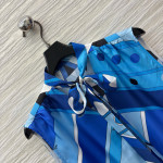 Pucci Blue Tune Silk Printed Suit, 100% Aligned Silk, Smooth and Draping Texture, SML Top