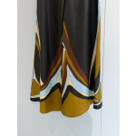 PucciFari silk wide-leg pants✨ heavyweight 19mm twill silk, adorned with psychedelic swirl pattern, featuring precision cutting and printing. Size options: 36, 38, 40, 42