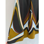 PucciFari silk wide-leg pants✨ heavyweight 19mm twill silk, adorned with psychedelic swirl pattern, featuring precision cutting and printing. Size options: 36, 38, 40, 42