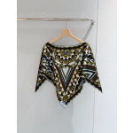 Pucci Manuba cloak blouse✨18mu twill silk fabric (no closure) pullover size: one size fits all