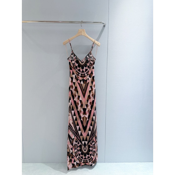 Pucci silk dress ✨ Manuba positioning cutting printed pattern, lightweight and sexy dress, naturally elegant. Size: 36 38 40 42