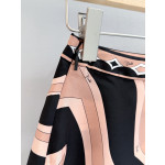 Pucci Irregular Skirt ✨ This scarf-style skirt features asymmetric lines and smooth 100% heavyweight twill silk fabric. Size options: 36, 38, 40, 42
