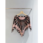 Pucci Soleil printed cape blouse✨100% heavyweight twill silk fabric Size: one size fits all
