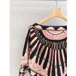 Pucci Soleil printed cape blouse✨100% heavyweight twill silk fabric Size: one size fits all
