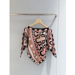 Pucci Soleil printed cape blouse✨100% heavyweight twill silk fabric Size: one size fits all