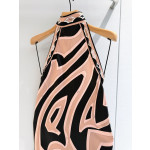Pucci Labirinto silk dress✨ "Labirinto" pattern print, made of 100% heavyweight silk twill fabric, featuring a backless neckline. Size options: 36, 38, 40, 42
