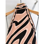 Pucci Labirinto silk dress✨ "Labirinto" pattern print, made of 100% heavyweight silk twill fabric, featuring a backless neckline. Size options: 36, 38, 40, 42