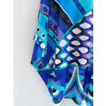 Pucci's short-robe style dress ✨ is made of lightweight 100% high-count cotton fabric, featuring a generous and soft silhouette, making it ideal for wearing over a swimsuit. Size: one size fits all