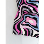Pucci's draped halter dress✨ features its Marmo-Print, showcasing vibrant, colorful prints and luxurious fashion design. Size options: 36, 38, 40, 42