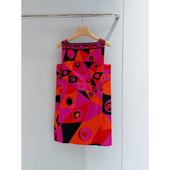 Pucci Occhi dress✨100% heavyweight twill silk, colorful Occhi positioning cut print pattern sizes: 36 38 40 42