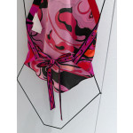 Pucci Orchidee floral-print top ✨ crafted from 100% silk twill, featuring a signature Orchidee marble print all over, a halter neckline with a backless lace-up design. Each printed piece is unique. Size: one size fits all
