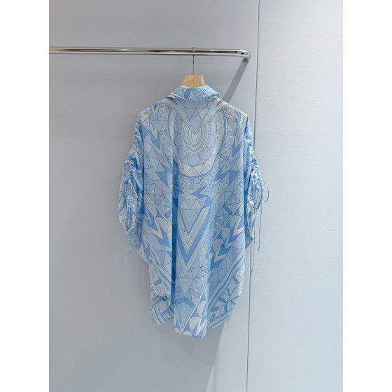 Pucci pleated sleeve dress ✨ is made of lightweight 100% high-count cotton fabric, providing a comfortable and lightweight texture. Size options include: 36, 38, 40, 42