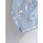 Pucci silk twill scarf, 100% silk twill, can be worn as a scarf or a camisole, featuring the iconic "Occhi" print throughout, and comes with exquisite lace-up details. Size: one size fits all