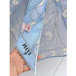 Pucci silk twill scarf, 100% silk twill, can be worn as a scarf or a camisole, featuring the iconic "Occhi" print throughout, and comes with exquisite lace-up details. Size: one size fits all