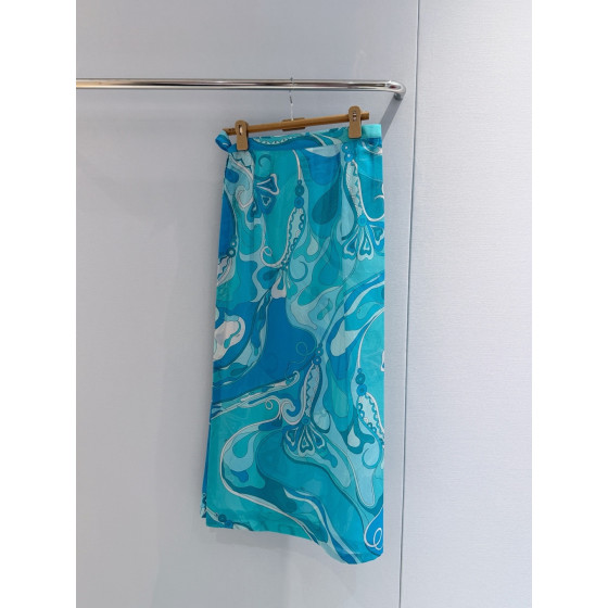 Pucci Tie‑Wrap Cover‑Up ✨ Crafted from 100% cotton. Orchidee beach cover‑up wrap skirt with side ties.  Sizes: 36, 38, 40, 42