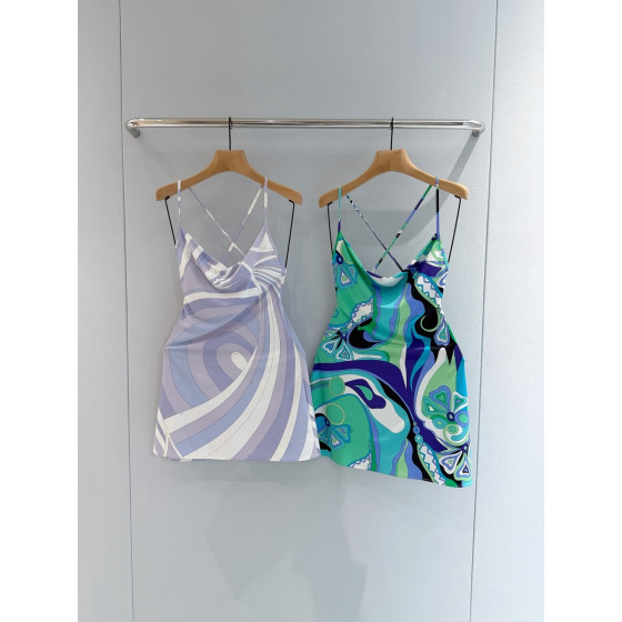 Pucci Draped Slip Dress ✨ From the Passepartout collection.  Sizes: 36, 38, 40, 42