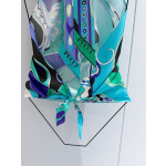 Pucci Orchidee‑Print Top ✨ 100% silk twill. All‑over signature Orchidee geometric swirl print. Halter neck with open‑back tie detail. Each printed piece is unique.  Size: One‑size‑fits‑all