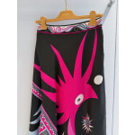 Pucci Asymmetrical Midi Skirt ✨ 100% silk twill. Features Stella placement‑cut print. Equipped with concealed side zipper, midi‑length and handkerchief hem. Delivers dynamic freedom for summer aesthetics with sheer silky texture.  Sizes: 36, 38, 40, 42