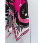 Pucci Asymmetrical Midi Skirt ✨ 100% silk twill. Features Stella placement‑cut print. Equipped with concealed side zipper, midi‑length and handkerchief hem. Delivers dynamic freedom for summer aesthetics with sheer silky texture.  Sizes: 36, 38, 40, 42
