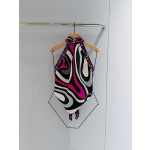 Pucci Marmo‑Print Top ✨ 100% silk twill. All‑over signature Marmo geometric swirl print. Halter‑neck style with open‑back tie closure. Each printed piece is unique.  Size: One‑size‑fits‑all