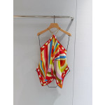 Pucci Chain‑Detail Halter Top ✨ 100% heavyweight silk twill. Show‑stopping colorful pattern. Features a gold‑toned chain halter strap embellished with the signature fish‑shaped pendant.  Size: One‑size‑fits‑all