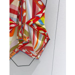 Pucci Chain‑Detail Halter Top ✨ 100% heavyweight silk twill. Show‑stopping colorful pattern. Features a gold‑toned chain halter strap embellished with the signature fish‑shaped pendant.  Size: One‑size‑fits‑all