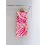 Pucci Printed Dress ✨ 100% heavyweight silk twill with Labirinto pink swirl print. Lined with tulle. Wide fixed round neck, concealed back zipper and straight hem.  Sizes: 36, 38, 40, 42