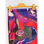 Pucci Sheer Tulle Midi Skirt ✨ All‑over print with the archival "Marmo" swirl motif. Crafted from lightweight stretch tulle mesh. Tailored cut with elastic waistband and delicate ruffle trim.  Sizes: 36, 38, 40, 42
