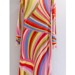 Pucci Sheer Tulle Dress ✨ All‑over print showcasing the archival "Marmo" swirl motif. Tulle cover‑up maxi dress crafted from mesh fabric, tailored fit with ample stretch.  Sizes: 36, 38, 40, 42