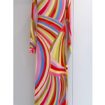 Pucci Sheer Tulle Dress ✨ All‑over print showcasing the archival "Marmo" swirl motif. Tulle cover‑up maxi dress crafted from mesh fabric, tailored fit with ample stretch.  Sizes: 36, 38, 40, 42