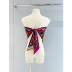 Pucci Silk‑Twill Headscarf ✨ 100% silk twill. Versatile for use as a headscarf or bandeau top. All‑over signature geometric swirl print.  Size: One‑size‑fits‑all