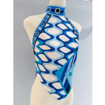 Pucci Blue Halter Top ✨ 100% silk twill with all‑over signature geometric swirl print. Halter‑neck open‑back tie design. Each piece features placement‑specific printing.  Size: One‑size‑fits‑all