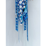 Pucci Blue Halter Top ✨ 100% silk twill with all‑over signature geometric swirl print. Halter‑neck open‑back tie design. Each piece features placement‑specific printing.  Size: One‑size‑fits‑all