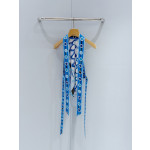Pucci Blue Halter Top ✨ 100% silk twill with all‑over signature geometric swirl print. Halter‑neck open‑back tie design. Each piece features placement‑specific printing.  Size: One‑size‑fits‑all