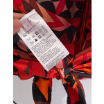 Pucci Manuba‑Print Top ✨ 100% silk twill. All‑over signature Manuba placement print rendered in striking orange, red and black colorway.  Size: One‑size‑fits‑all
