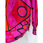 Pucci Placement‑Print Silk Shirt ✨ 100% heavyweight silk twill showcasing the striking Vivara marble print. An elegantly‑styled shirt featuring a classic collar, covered‑button closure in matching tone and relaxed straight hem.  Sizes: S, M, L, XL