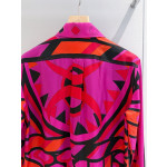 Pucci Placement‑Print Silk Shirt ✨ 100% heavyweight silk twill showcasing the striking Vivara marble print. An elegantly‑styled shirt featuring a classic collar, covered‑button closure in matching tone and relaxed straight hem.  Sizes: S, M, L, XL