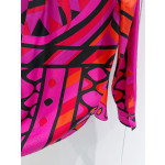 Pucci Placement‑Print Silk Shirt ✨ 100% heavyweight silk twill showcasing the striking Vivara marble print. An elegantly‑styled shirt featuring a classic collar, covered‑button closure in matching tone and relaxed straight hem.  Sizes: S, M, L, XL