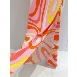 Pucci Strap Silk Dress ✨ 100% silk crepe. Pull‑on style with V‑neck. Slip maxi dress rendered in bold, eye‑catching vivid print, featuring side slits.  Sizes: 36, 38, 40, 42