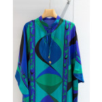 Pucci Silk Caftan‑Style Dress ✨ Crafted from premium 100% heavyweight silk twill. Boasts an effortless fluid silhouette for graceful movement.  Sizes: 36, 38, 40, 42