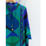 Pucci Silk Caftan‑Style Dress ✨ Crafted from premium 100% heavyweight silk twill. Boasts an effortless fluid silhouette for graceful movement.  Sizes: 36, 38, 40, 42