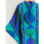 Pucci Silk Caftan‑Style Dress ✨ Crafted from premium 100% heavyweight silk twill. Boasts an effortless fluid silhouette for graceful movement.  Sizes: 36, 38, 40, 42