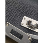 kelly 25cm bag H0 雾霾灰 Gris Misty Epsom leather Silver hardware
