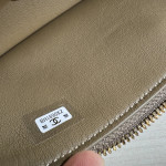Top-grade crocodile pattern cowhide handheld makeup bag, LP style, with genuine leather interior and exterior, rice box bag, chain messenger bag, single shoulder bag, 19cm